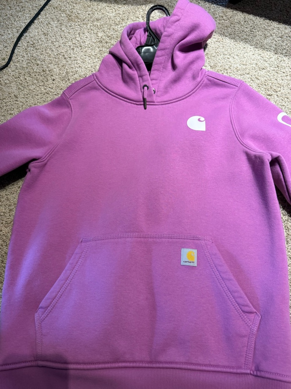 Carhartt Pinkish Purple Logo Hoodie